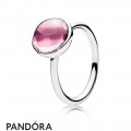 Pandora Rings Poetic Droplet Ring Pink Cz Jewelry