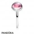 Pandora Rings Poetic Droplet Ring Pink Cz Jewelry