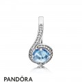 Pandora Rings Radiant Embellishment Ring Sky Blue Crystal Jewelry