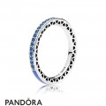 Pandora Rings Radiant Hearts Of Pandora Ring Princess Blue Enamel Royal Jewelry