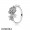 Pandora Rings Shimmering Bouquet Ring White Enamel Jewelry