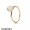Pandora Rings Soft Sweetness Ring White Opal 14K Gold Jewelry