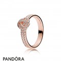 Pandora Rings Sparkling Love Knot Ring Pandora Rose Jewelry